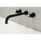 Kingston Brass KS8040DX Wall Mount Tub Faucet, Matte Black KS8040DX - alternate 3